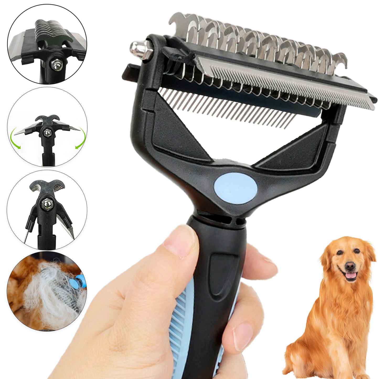 3 in 1 Pet Dematting Comb