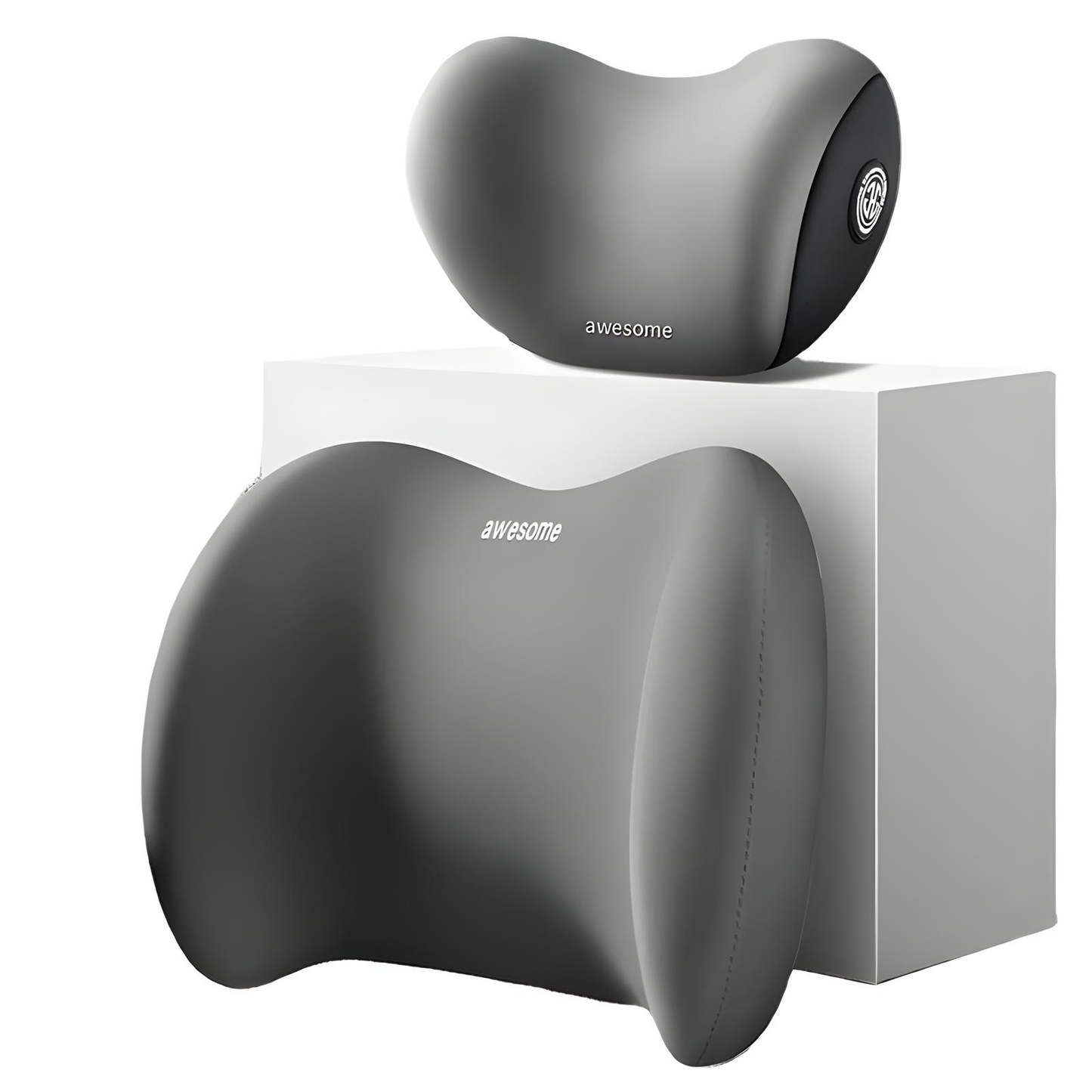 Car Headrest and Lumbar Cushion Set