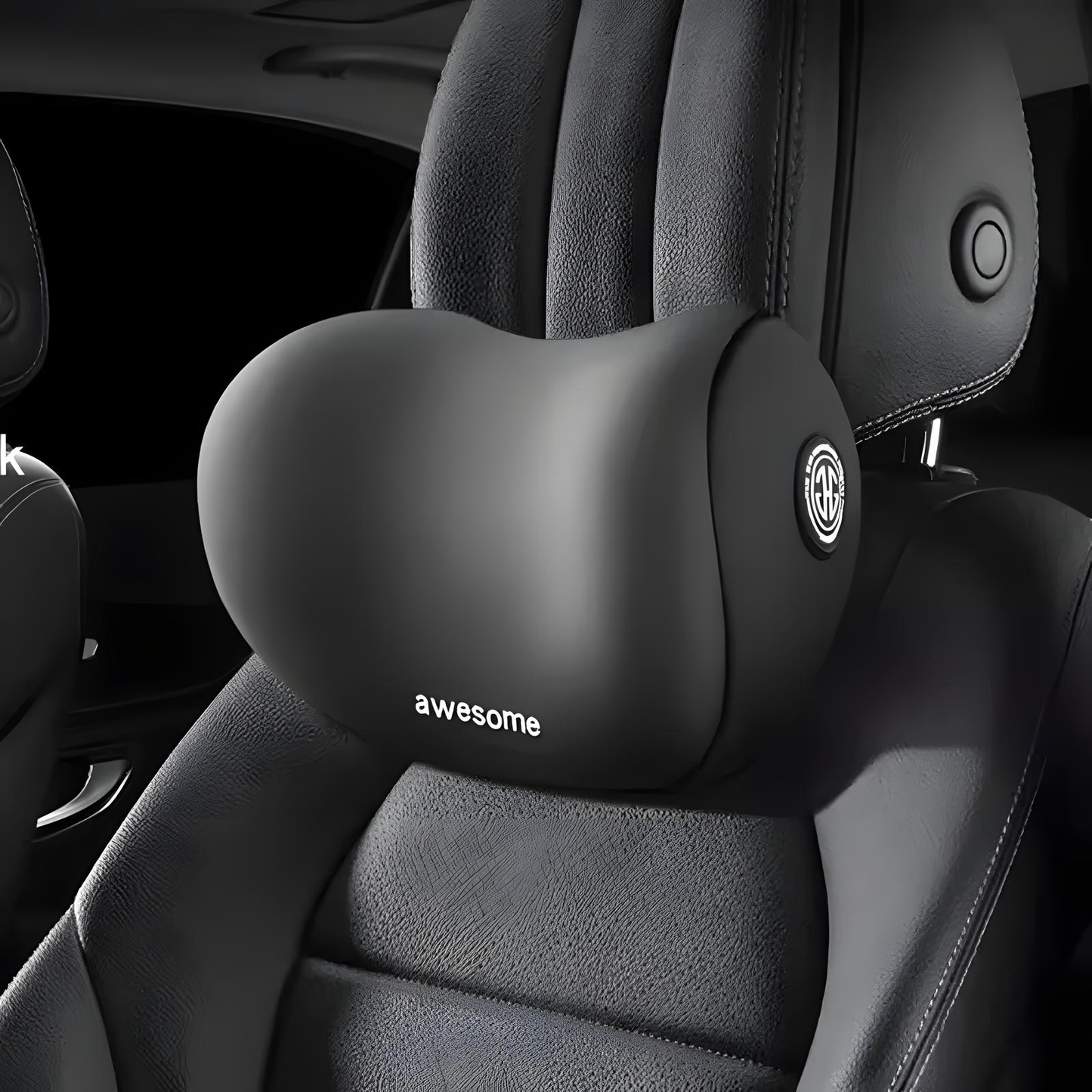 Car Headrest and Lumbar Cushion Set